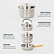 Boxio Gaskocher Cook Plus (40 x 30 x 27 cm, Edelstahl) | BAUHAUS