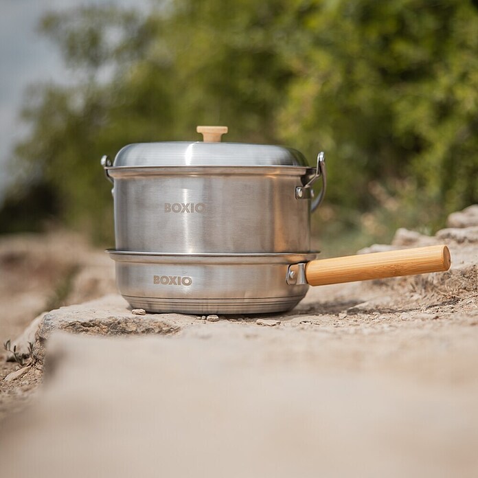Boxio Topf Set Cookware (Edelstahl) | BAUHAUS
