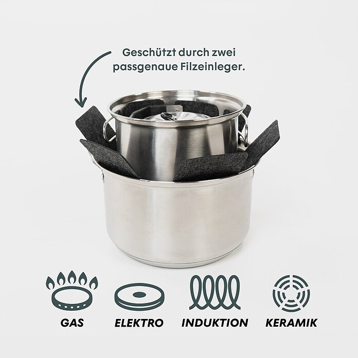 Boxio Gaskocher Cook Plus (40 x 30 x 27 cm, Edelstahl) | BAUHAUS
