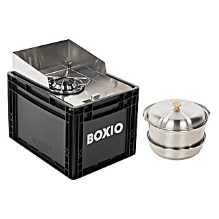 Boxio Gaskocher Cook Plus (40 x 30 x 27 cm, Edelstahl)