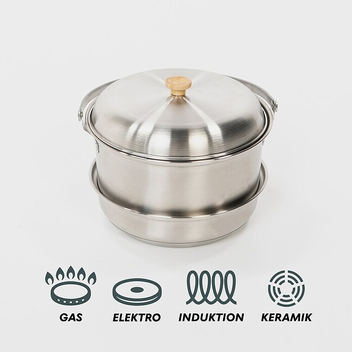 Boxio Topf Set Cookware (Edelstahl) | BAUHAUS