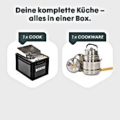 Boxio Gaskocher Cook Plus (40 x 30 x 27 cm, Edelstahl) | BAUHAUS