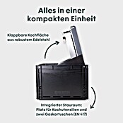 Boxio Gaskocher Cook Plus (40 x 30 x 27 cm, Edelstahl) | BAUHAUS