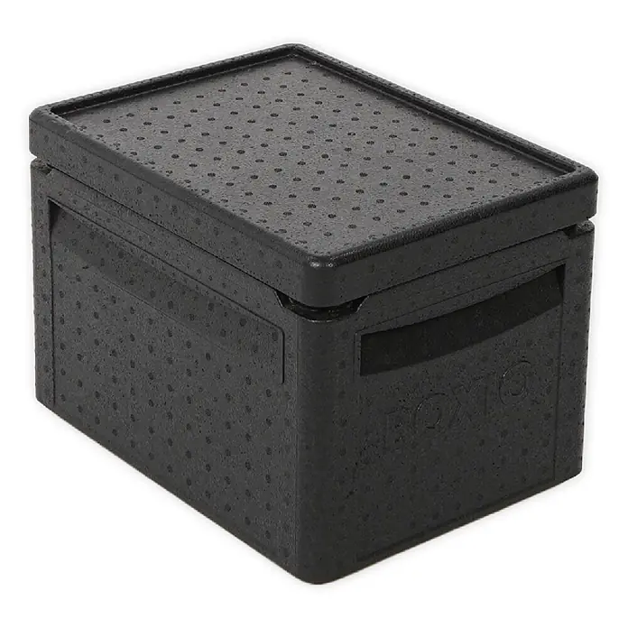 Boxio Kühlbox Cool - Schwarz, 16 l, 1 -tlg. - Schwarze, strukturierte Thermobox mit Deckel.