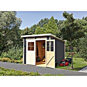 Karibu Gartenhaus (Terragrau, Holz, 3,02 m², Wandstärke: 19 mm)