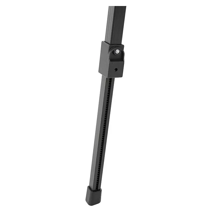 Boxio Campingtisch - L x B x H: 90 x 21 x 11,5 cm, Aluminium - Schwarzer verstellbarer Fahrradständer mit Gummifuß.