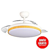 Led Hispania Ventilador de techo Belcaire (Blanco/Madera, 106 cm, 30 W, Blanco frío) | BAUHAUS