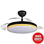 Led Hispania Ventilador de techo Belcaire (Negro/Madera, 106 cm, 30 W, Blanco frío) | BAUHAUS
