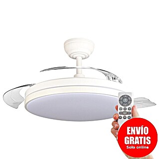 Led Hispania Ventilador de techo Belcaire (Blanco, 106 cm, 30 W, Blanco frío)