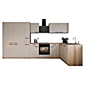 Respekta Winkelküche Merle (B x L: 370 x 172 cm, Kaschmir, Mit Elektrogeräten, Mit Schräghaube) | BAUHAUS