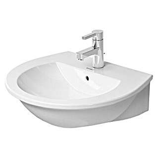 Duravit Darling New Waschtisch (55 x 48 cm, Ohne Spezialglasur, Hahnloch: Mitte, Anzahl Hahnlöcher: 1, Weiß)