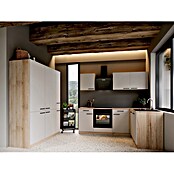 Respekta Winkelküche Merle (B x L: 370 x 172 cm, Kaschmir, Mit Elektrogeräten, Mit Schräghaube) | BAUHAUS