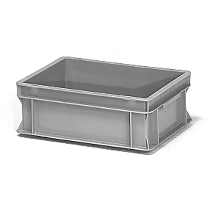 Fetra Eurobox Eurokasten grau 1309 -  - Graue rechteckige Kunststoff-Stapelbox, ideal zum Organisieren.