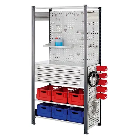 Kappes  Metallregal ®RasterPlan Steckregale 2000x1000x500mm Modell 8 anthrazitgrau