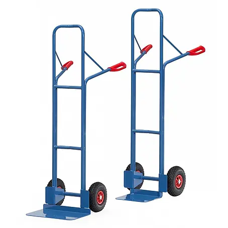 Fetra  Sackkarre Stahlrohrkarre Höhe 1600 mm, Schaufel 250x320mm Polyurethanbereifung