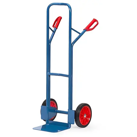 Fetra  Sackkarre Stahlrohrkarre Höhe 1300 mm, Schaufel 250x320mm Vollgummibereifung