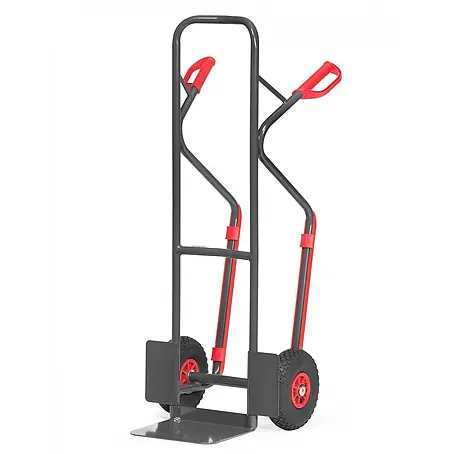 Fetra  Sackkarre Stahlrohrkarre mit Stahlblechschaufel Grey Edition