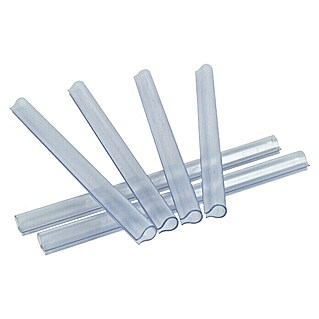 Videx Klemmprofile (Transparent, 10 Stk., 19 x 1,5 cm)