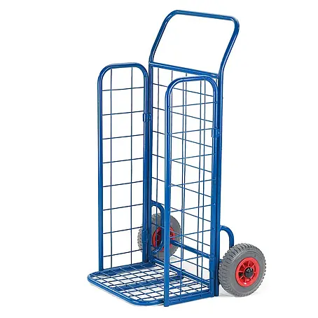 Rollcart  Sackkarre Gitterklappkarre mit Seitenwänden 150kg Tragkraft Luftbereifung