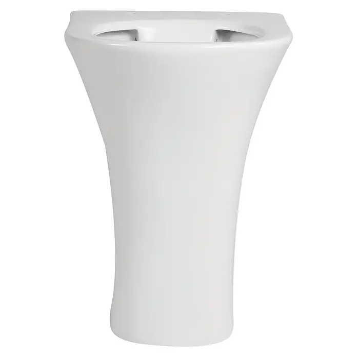 Sanicomfort Rekia Stand-WC Comfort - Spülrandlos, Ohne Spezialglasur, Spülform: Tief, WC Abgang: Waagerecht, Weiß - Weißes Keramik-Bidet in modernem Design.