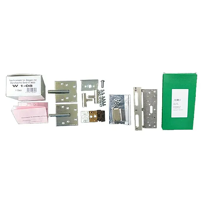 Kilsgaard Zargen-Umrüst-Set - Geeignet für: Wohnungseingangstüren, Passend für: Kilsgaard Zargen Typ 3 - Türbeschlagset: Ein umfassendes Set für die Installation oder Reparatur von Türbeschlägen, ideal für Heimwerker und Profis.