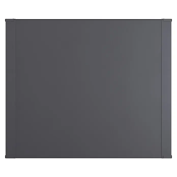 Floraworld Hochbeet Twin-Wall - 90 x 180 x 76 cm, Stahl, Anthrazit - Dunkelgraues Modulpanel mit vertikalen Seitenprofilen.