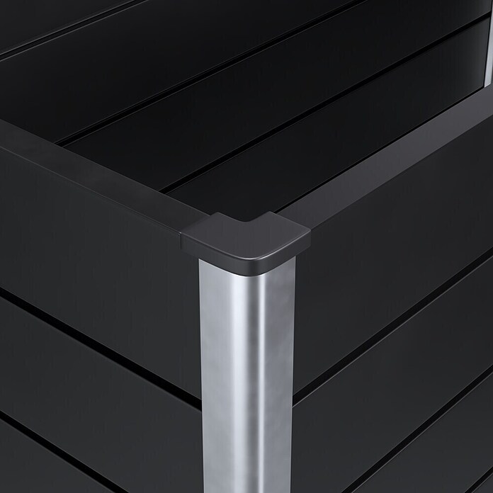 GroJa Solid Hochbeet (150 x 70 x 75 cm, Verbundwerkstoff, Anthrazit) | BAUHAUS