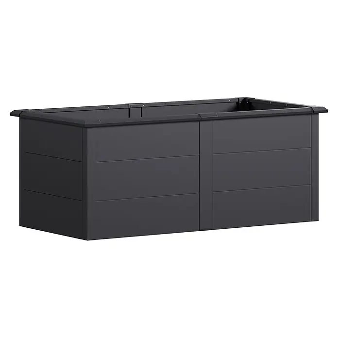 Westmann Hochbeet Primus XL - 100 x 200 x 77 cm, Stahl, Anthrazit - Anthrazitfarbenes rechteckiges Hochbeet.