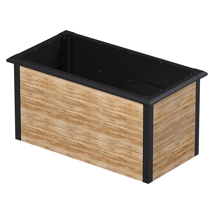Westmann Hochbeet Primus L (75 x 150 x 77 cm, Metall, Anthrazit/Braun) | BAUHAUS