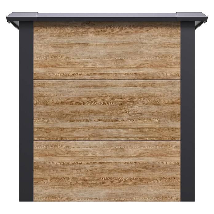 Westmann Hochbeet Primus L (75 x 150 x 77 cm, Metall, Anthrazit/Braun) | BAUHAUS
