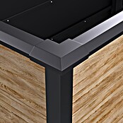 Westmann Hochbeet Primus L (75 x 150 x 77 cm, Metall, Anthrazit/Braun) | BAUHAUS