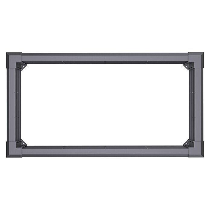 Westmann Hochbeet Primus L (75 x 150 x 77 cm, Metall, Anthrazit/Braun) | BAUHAUS