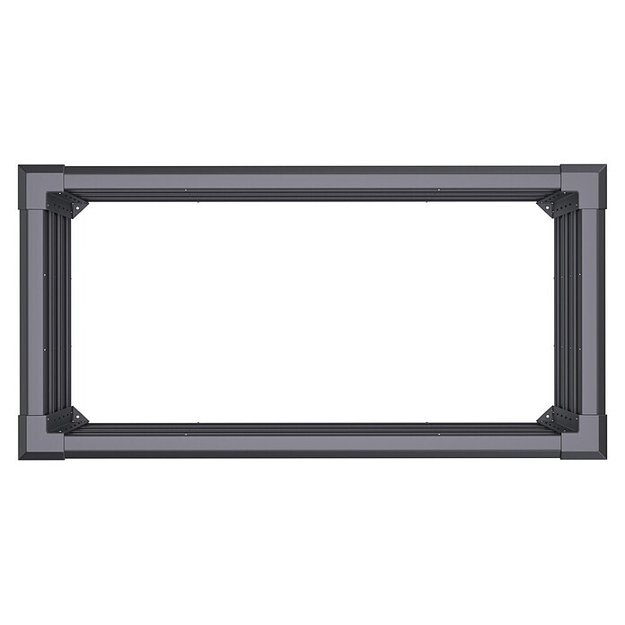 Westmann Hochbeet Primus M (50 x 100 x 77 cm, Metall, Anthrazit) | BAUHAUS