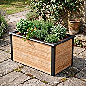 Westmann Hochbeet Primus L (75 x 150 x 77 cm, Metall, Anthrazit/Braun) | BAUHAUS