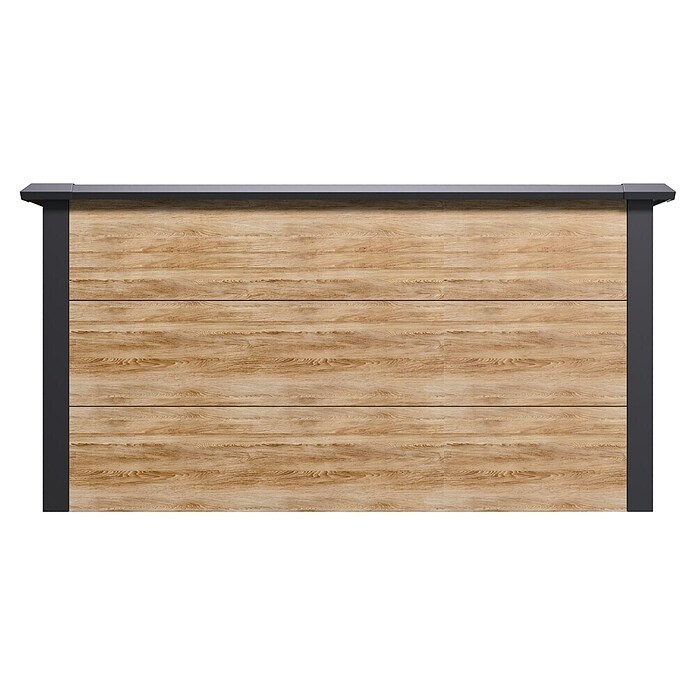 Westmann Hochbeet Primus L (75 x 150 x 77 cm, Metall, Anthrazit/Braun) | BAUHAUS