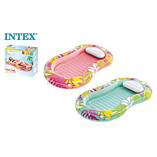 Intex Colchoneta hinchable Oasis Tropical (L x An: 206 x 122 cm, Multicolor)