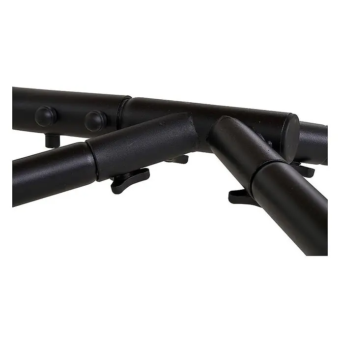 Ebuy24 Hängesessel Petra - Sonstiges, Grau - Schwarze Metallrohre mit Druckknopf- und Drehverschluss-Verbindungen für verstellbare Montage.
