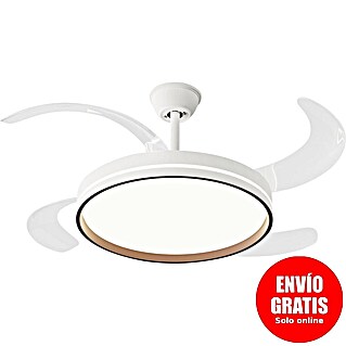 Purline Ventilador de techo Ceily Brise (Blanco, 122 cm, 28 W, Blanco neutro)