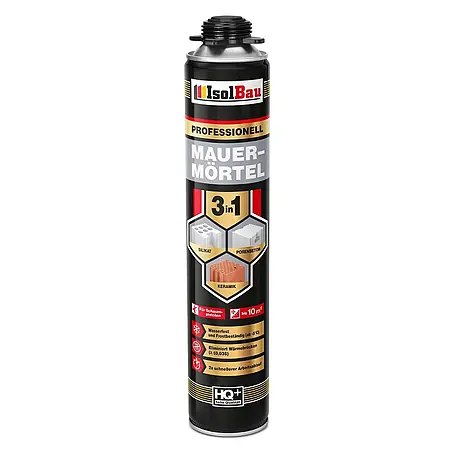 IsolBau  Klebeschaum PU Mauermörtel - 1 x 750ml