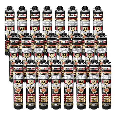 IsolBau  Klebeschaum PU Mauermörtel - 24 x 750ml
