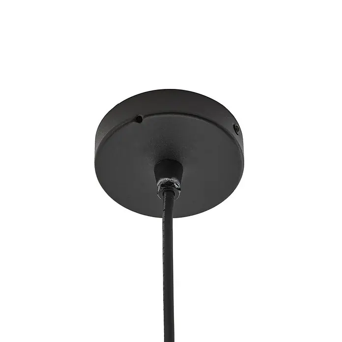 Lindby Außenwand- & Deckenleuchte Soran - L x B x H: 15 x 15 x 14,1 cm, schwarz, schwarz, IP44 - Matte schwarze Deckenrosette mit Textilstromkabel.