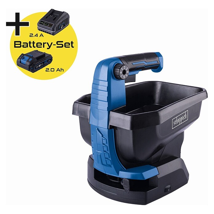 Scheppach IXES 20V Esparcidor manual de batería C-GSP800-X Set S (20 V, 2 Ah, 1 batería) | BAUHAUS