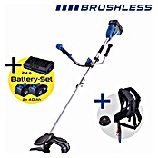 Scheppach IXES 20V Desbrozadora de disco de batería BC-BCH380/40-X Set L (40 V, 4 Ah, 2 baterías, Ancho de corte hilo: 38 cm, Ancho de corte cuchilla: 25,5 cm) | BAUHAUS