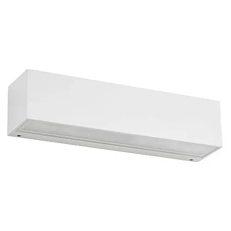Lucande LED Wandleuchte außen Lengo (Modern) in Weiß aus Aluminium (1 flammig, ) - Außenwandleuchten Wandlampe Led Außenlampe Outdoor für Außenwand/Hauswand Haus Terrasse & Balkon