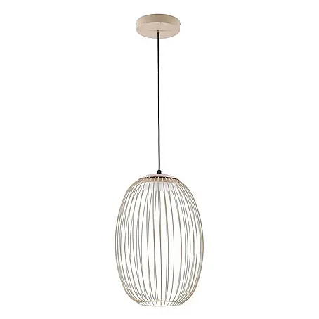Lucande LED Hängelampe außen in beige, weiß, Pendelleuchte aussen