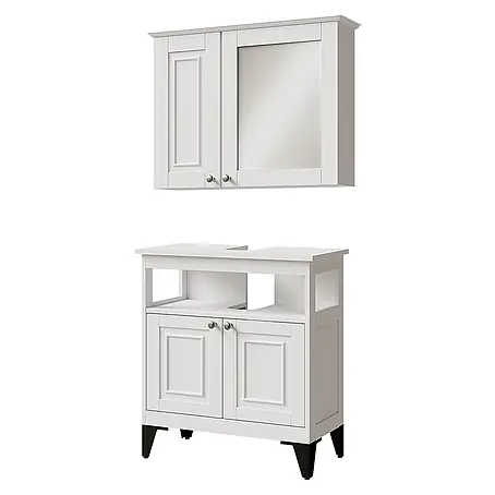 Vicco  Badmöbel-Set Vanity Weiß 2 Teile
