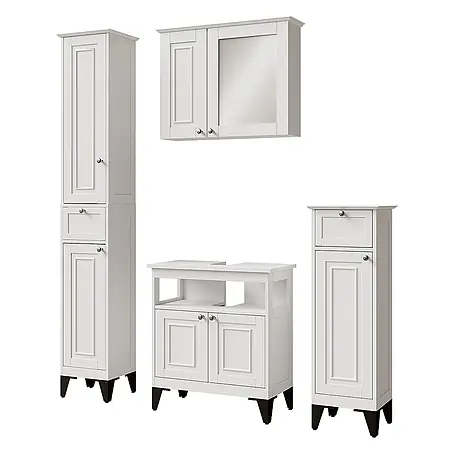 Vicco  Badmöbel-Set Vanity Weiß 4 Teile