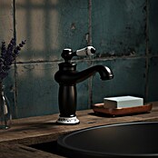 Rousseau Grifo de lavabo Marple (Nero, Cepillado)