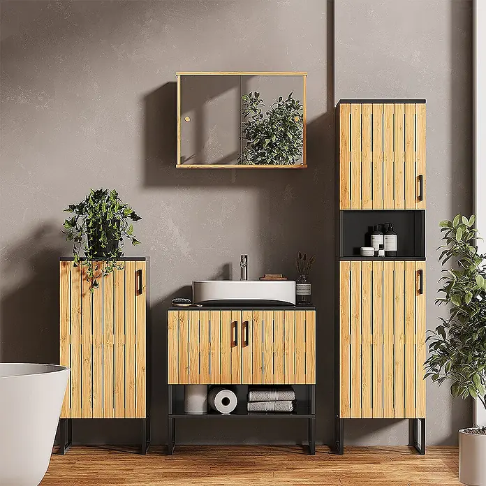 Vicco Badmbel-Set Vayra Bambus 3 Teile online kaufen bei BAUHAUS