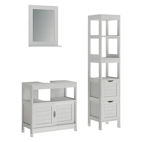 Vicco  Badmöbel-Set Vilda Weiß 3 Teile